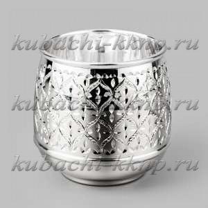 Серебряный стакан для виски или коньяка 