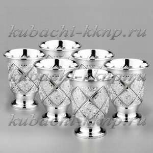 Набор стопок из серебра на шестерых 