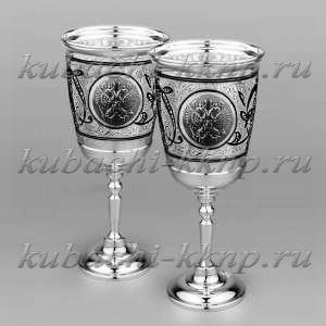 Пара фужеров из серебра 