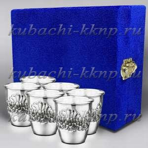 Набор из шести (6) серебряных стопок 