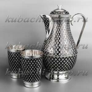 Серебряный набор для воды  - ндв09