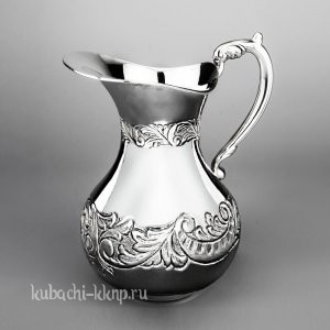 Серебряный кувшин «Узор» для воды - кв07
