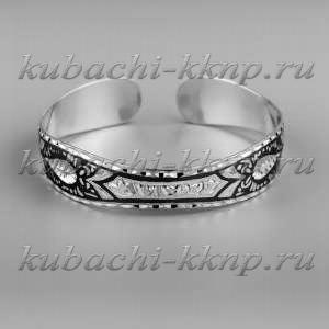 Серебряный тонкий женский браслет - БР150 Серебряный тонкий женский браслет - БР150