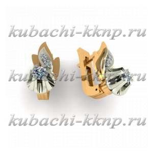 Серьги из золота 585 пробы 