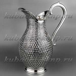 Серебряный кувшин «Чешуя» - кв081