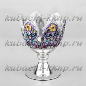 Пашотница из серебра с эмалью - ПШ032