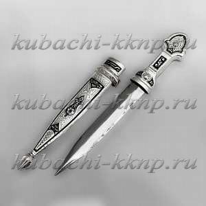 Кинжал-нож из серебра 