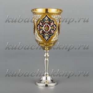 Серебряная рюмка с эмалью и филигранью «Эксклюзив 2» - р047