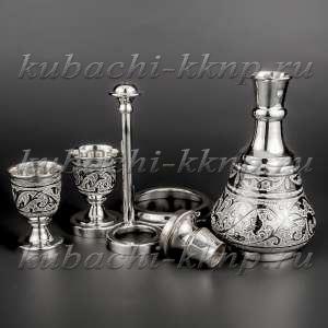 Серебряный водочный набор на двоих (маленький) - вс08