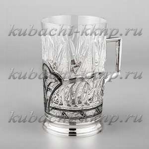 Серебряный подстаканник «Москва» - пд040