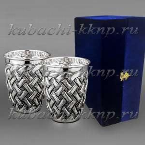 Набор из двух серебряных стаканов 