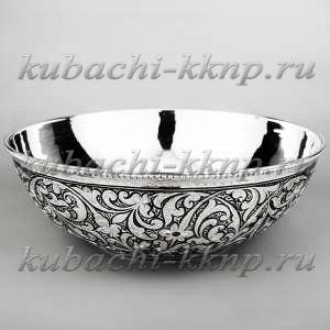 Серебряная тарелка «Краса» - трк03