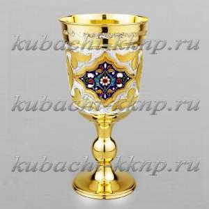 Фужер из серебра с позолотой (Ag 875) - Ф130