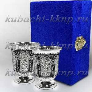 Набор из двух серебряных стопок 