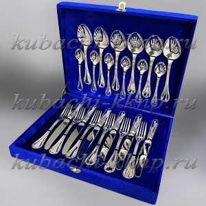 Столовый набор на 6 персон из серебра 925 пробы - sn015