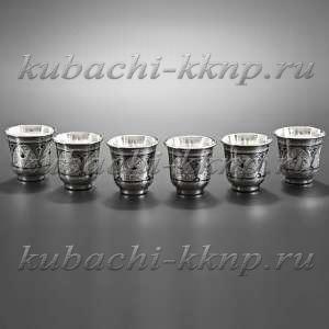 Серебряный набор стопок - нс01