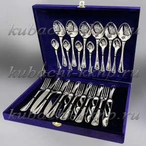 Столовый набор на 6 персон из серебра 925 пробы - sn016