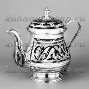 Чайник серебряный для заварки, 520 мл - чн022