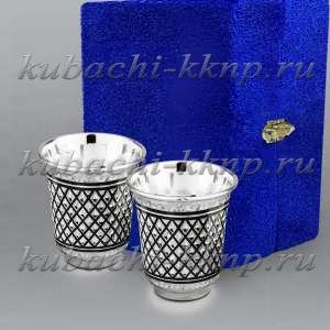 Набор серебряных стопок на 60 мл  Набор серебряных стопок на 60 мл