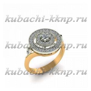 Золотое кольцо с фианитами  Золотое кольцо с фианитами
