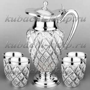Набор для воды с четырьмя стаканами 
