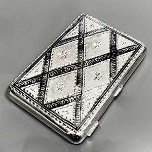 Серебряный портсигар 