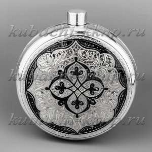 Фляга дамская из серебра - фл013