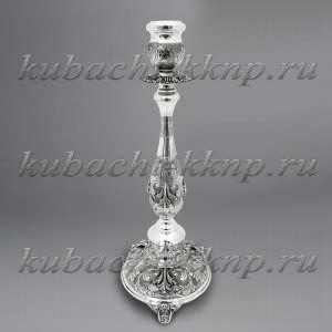Подсвечник из серебра 925 пробы на 1 свечу - пдсв015