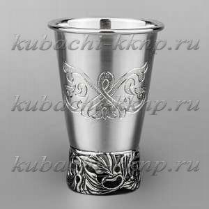 Стопка из серебра на ножке с гравировкой, 63 мл - стп00010