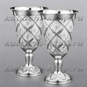 Набор серебряных бокалов 