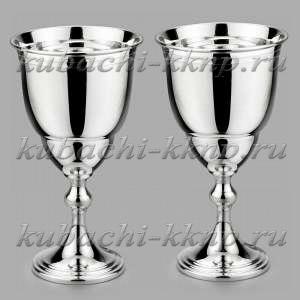 Набор бокалов для вина из чистого серебра - ф141-2