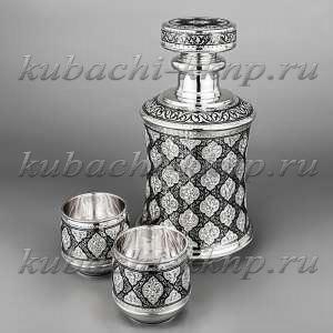 Серебряный набор для  виски  «Эксклюзив» - вс020