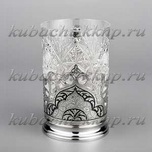 Серебряный подстаканник - пд073