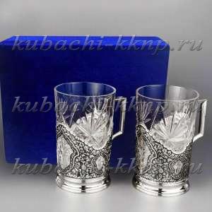 Набор из двух подстаканников с чернением 