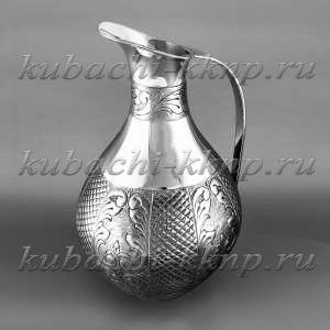 Серебряный кувшин с узким горлышком - КВ206