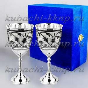 Набор из двух серебряных фужеров - ф00033-2 Набор из двух серебряных фужеров - ф00033-2