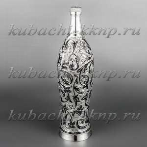 Графин серебряный с закручивающейся крышкой, 500 мл - гр015