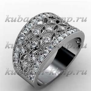 Массивное кольцо из белого золота - 00001r Массивное кольцо из белого золота - 00001r