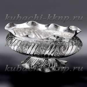 Ваза из серебра для фруктов - вз031