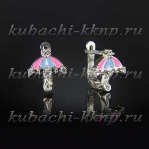 Детские серебряные серьги 