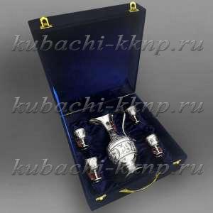 Набор для виски или коньяка из серебра 