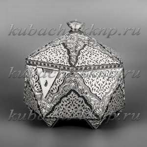 Шкатулка серебрянная - шк002