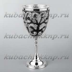 Фужер  из серебра «Ирис» - ф089