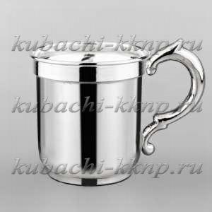 Глянцевая серебряная кружка  Глянцевая серебряная кружка
