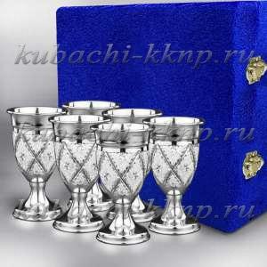 Набор из шести рюмок с лазерной гравировкой - р00030-6