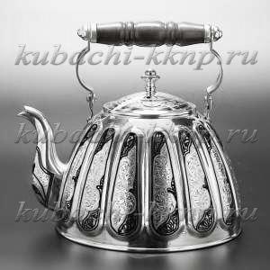 Большой серебряный чайник - чн00011