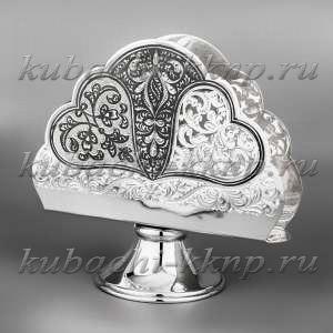 Серебряная салфетница 