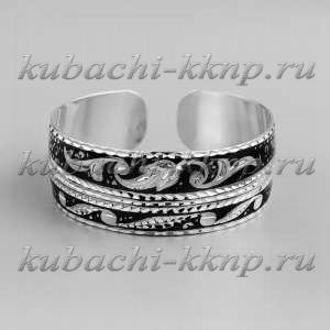 Серебряный женский браслет с гравировкой - БР170 Серебряный женский браслет с гравировкой - БР170