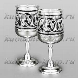 Набор из двух серебряных бокалов 