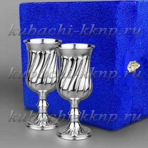 Набор из двух серебряных фужеров 